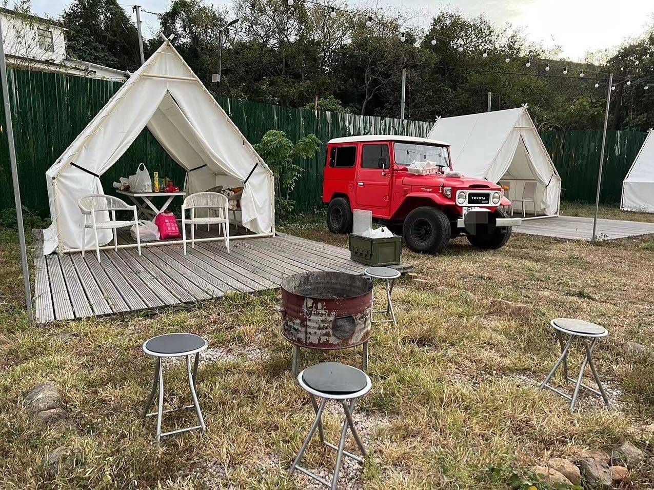 【全港獨家湖塘景】豪華冷氣小屋帳篷Zone K - 日間體驗 (2人)